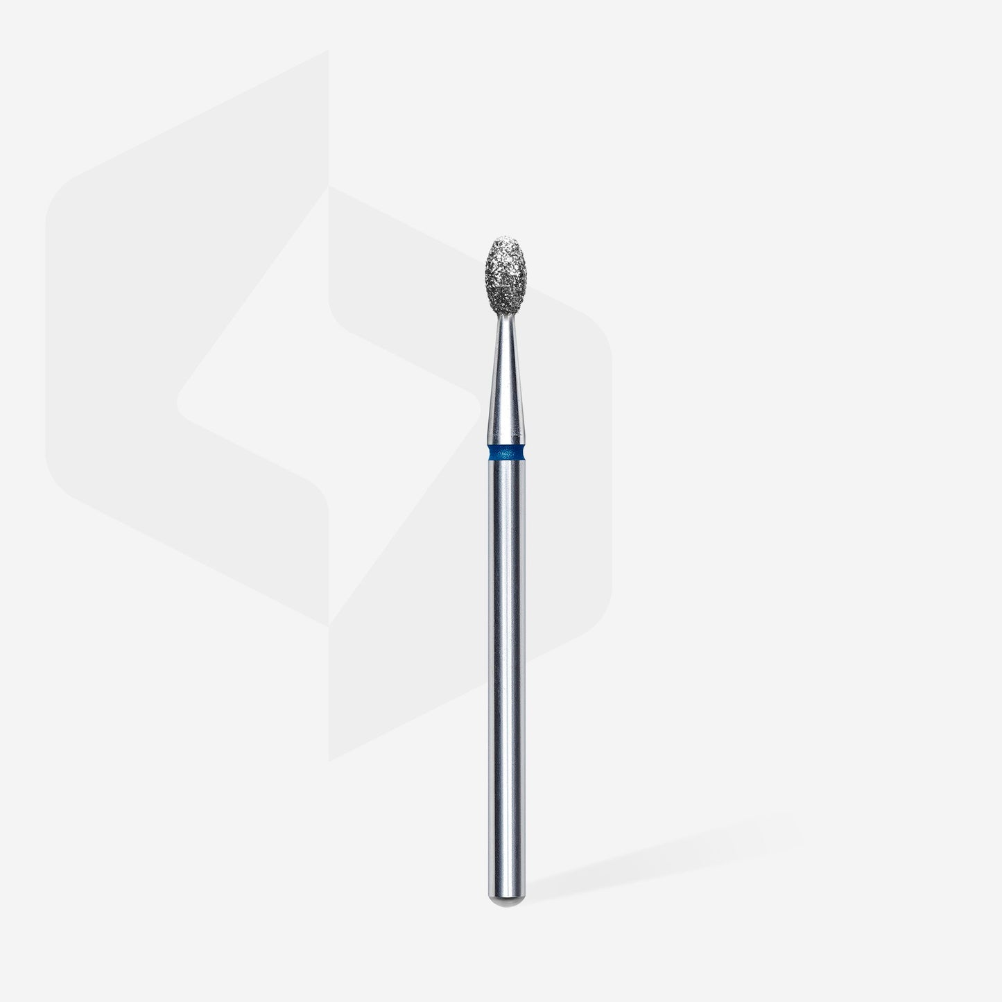 Diamond nail drill bit olive blue EXPERT head diameter 2,5 mm / working part 5 mm - STALEKS