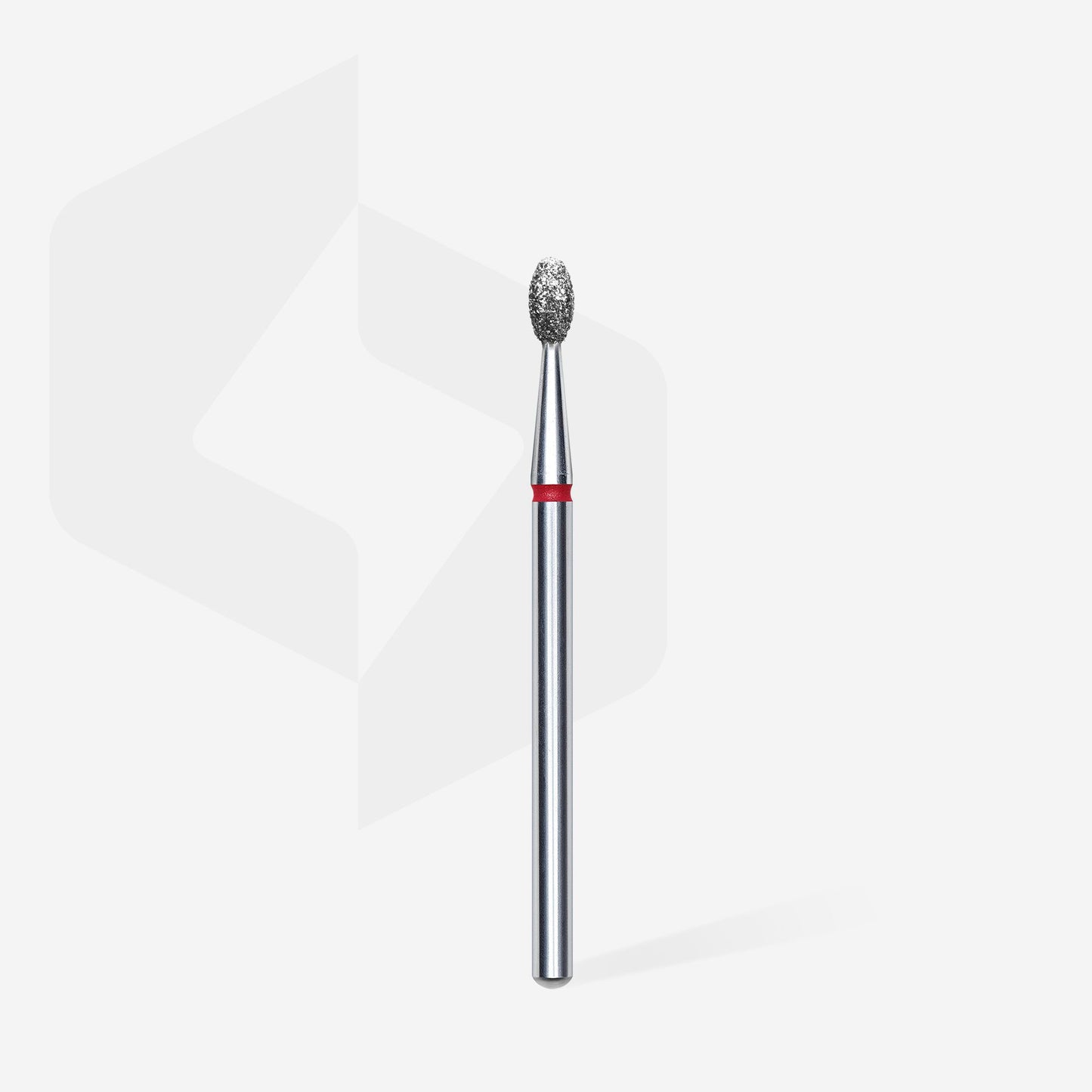Diamond nail drill bit olive red EXPERT head diameter 2,5 mm / working part 5 mm - STALEKS