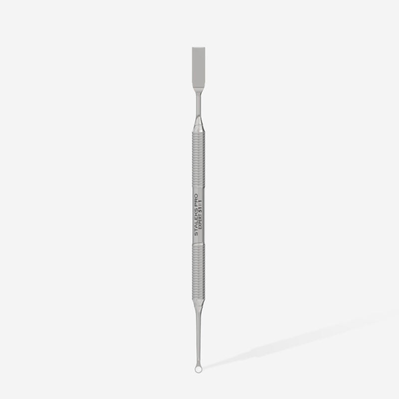 Manicure pusher EXPERT 51 TYPE 1 (straight flat and loop pusher) - STALEKS