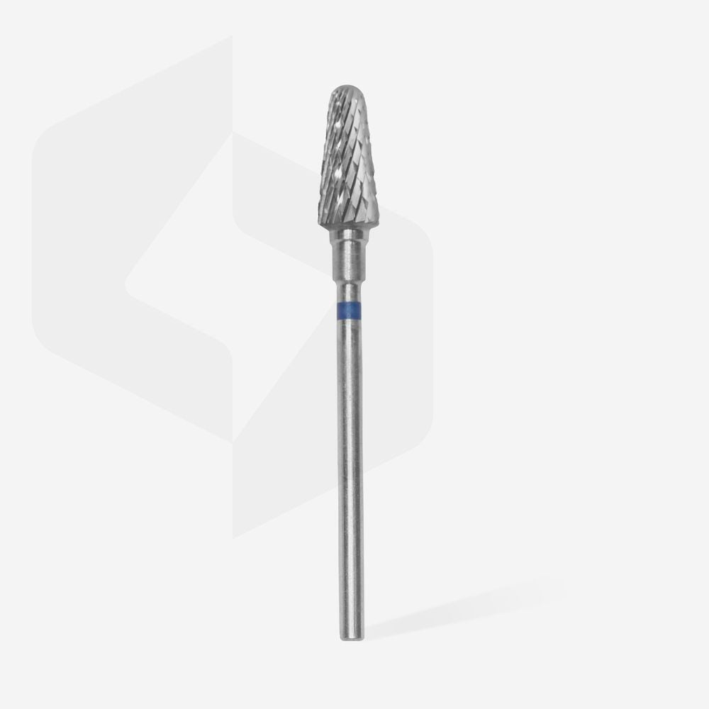 Tvrdokovový vrták na nehty frustum blue EXPERT průměr hlavy 6 mm / pracovní část 14 mm - STALEKS
