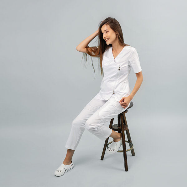 INES medical women's sweatshirt with zip
