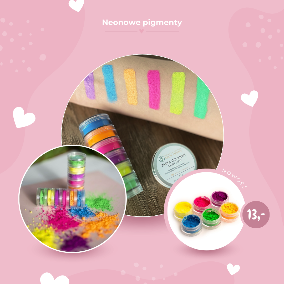Kosmetický neonový pigment - 6 barev