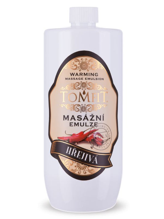 TOMFIT masážní emulze - hřejivá 1l