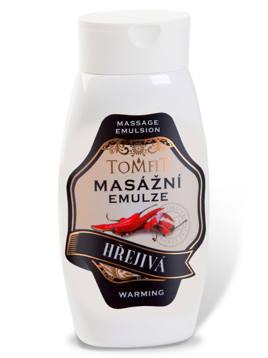TOMFIT masážní emulze - hřejivá 250 ml