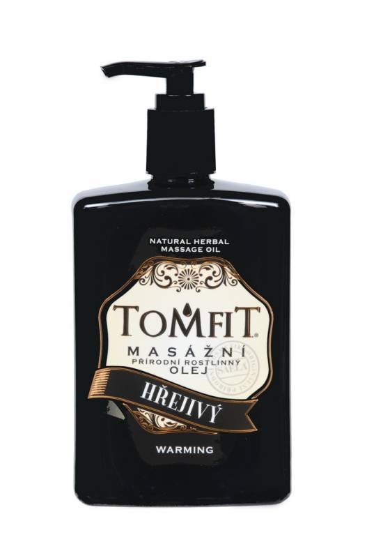 TOMFIT přírodní masážní olej - WARM 500 ml