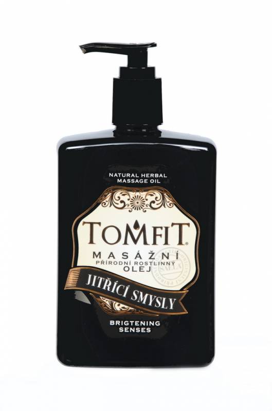 TOMFIT přírodní masážní olej - TŘI SMYSLY 500 ml
