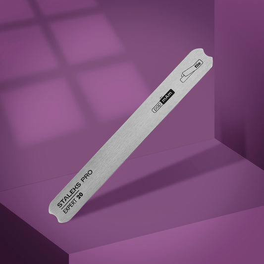 Straight metal base for nail file EXPERT 20 - STALEKS