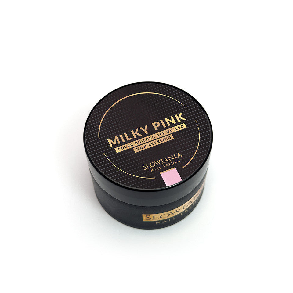 Slowianka Milky Pink Cover stavební gel - nevyrovnávací 50g