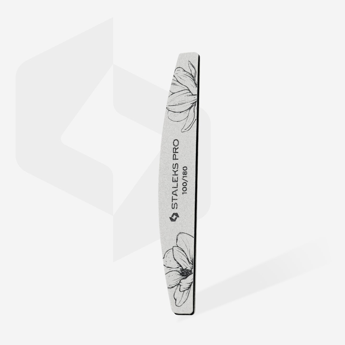 Crescent mineral nail file EXPERT 40 100/180 grit (25 pcs) - STALEKS