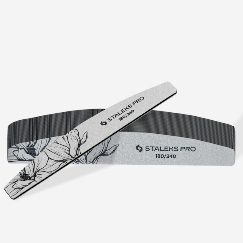 Crescent mineral nail file EXPERT 40 180/240 grit (25 pcs) - STALEKS