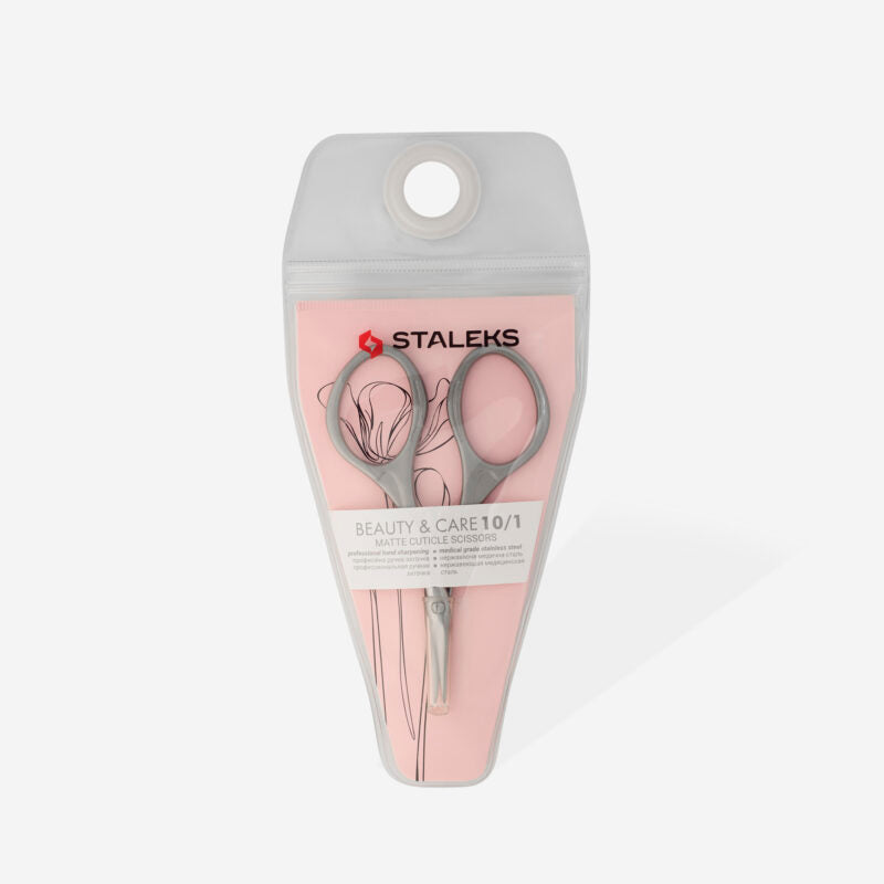 Matte cuticle scissors BEAUTY & CARE 10 TYPE 1 - STALEKS