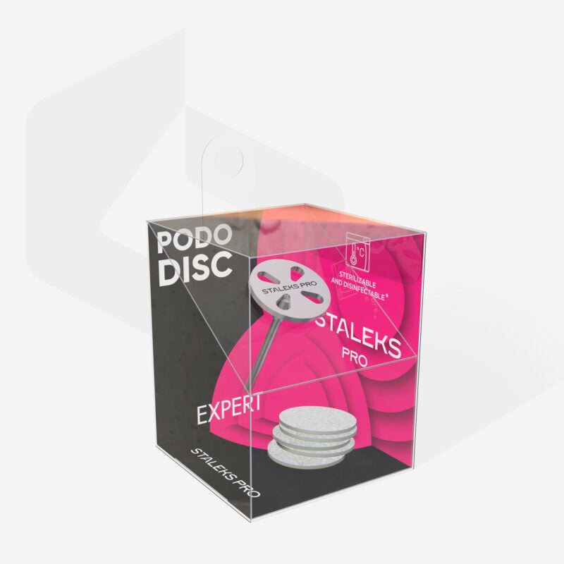 Pedicure disc PODODISC S EXPERT and set of disposable files 180 grit 5 pcs (15 mm) - STALEKS