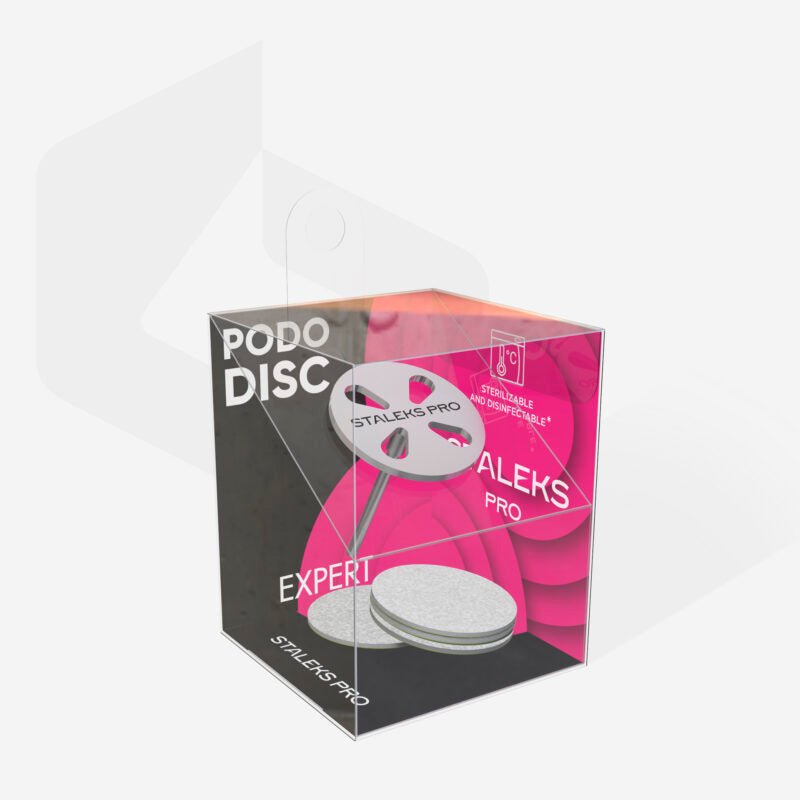 Pedicure disc PODODISC M EXPERT and set of disposable files 180 grit 5 pcs (20 mm) - STALEKS