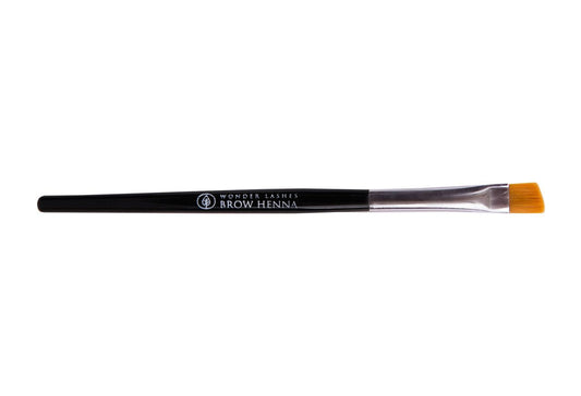 Angled brush for brow henna