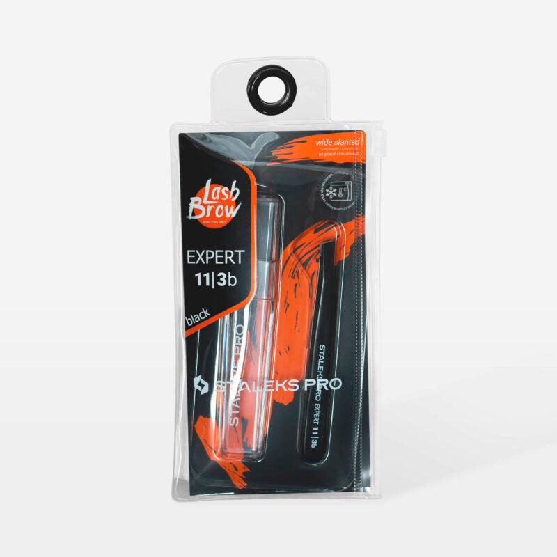 Pinzeta na obočí černá EXPERT 11 TYP 3b (široké zkosení) - STALEKS