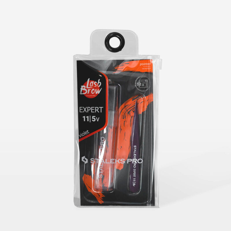 Pinzeta na obočí fialová EXPERT 11 TYP 5v (bod) - STALEKS