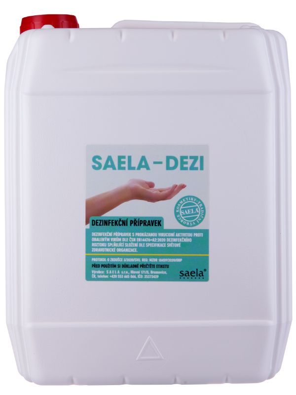 SAELA - DEZI - dezinfekce na ruce - 5l kanystr