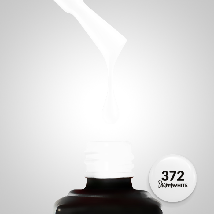 Gelový lak SLOWIANKA 372 Sharm Effect bílý 10g