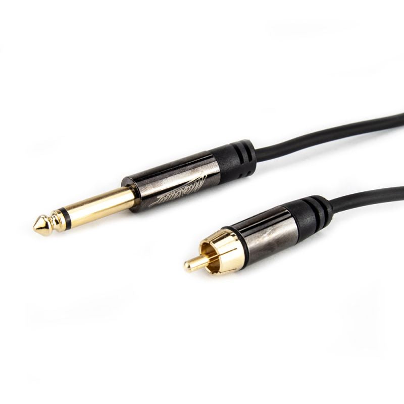 Maximo RCA pravoúhlý kabel, černý
