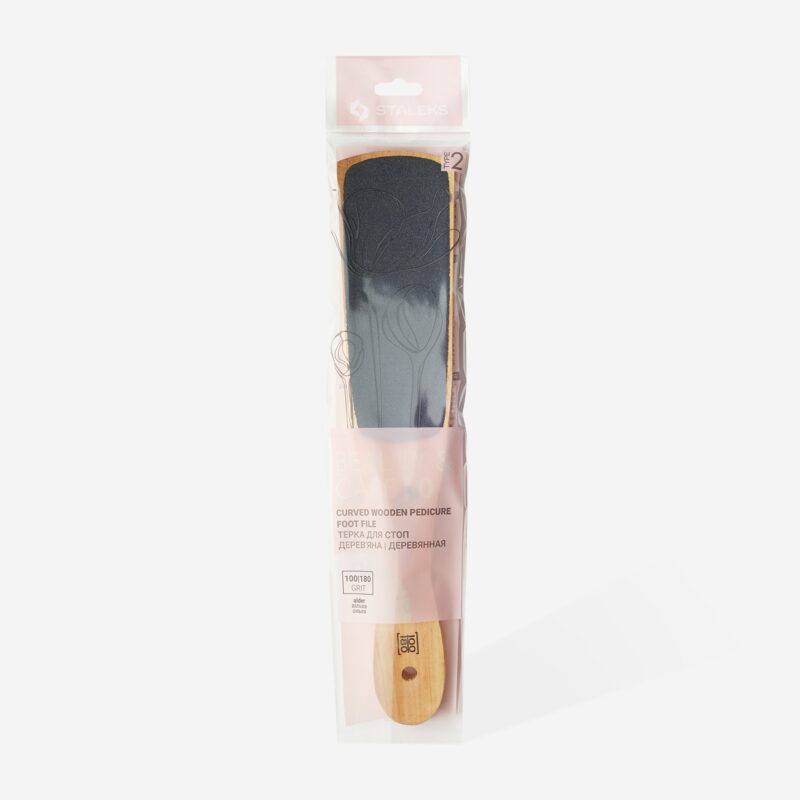 Wooden foot file BEAUTY & CARE 10 TYPE 2 100/180 grit - STALEKS