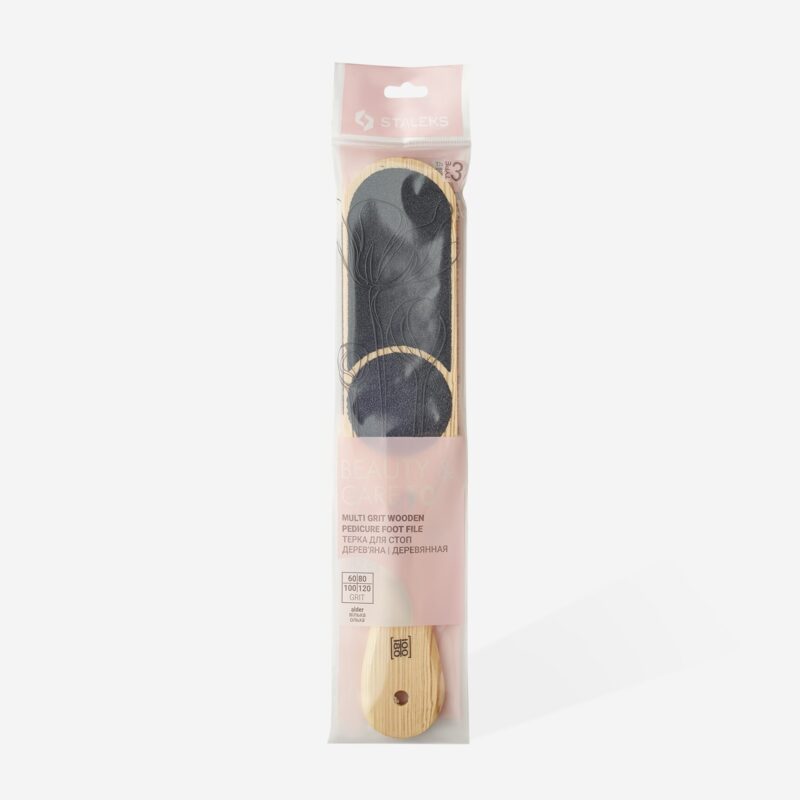 Wooden foot file BEAUTY & CARE 10 TYPE 3 60/80/100/120 grit - STALEKS