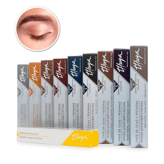 Barvivo Thuya s arganovým a keratinem na obočí a řasy