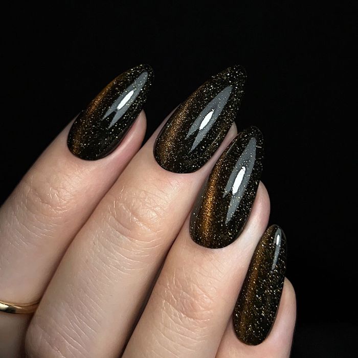 Vrchní lak SLOWIANKA No Wipe Flash Cat Eye Amber 10g