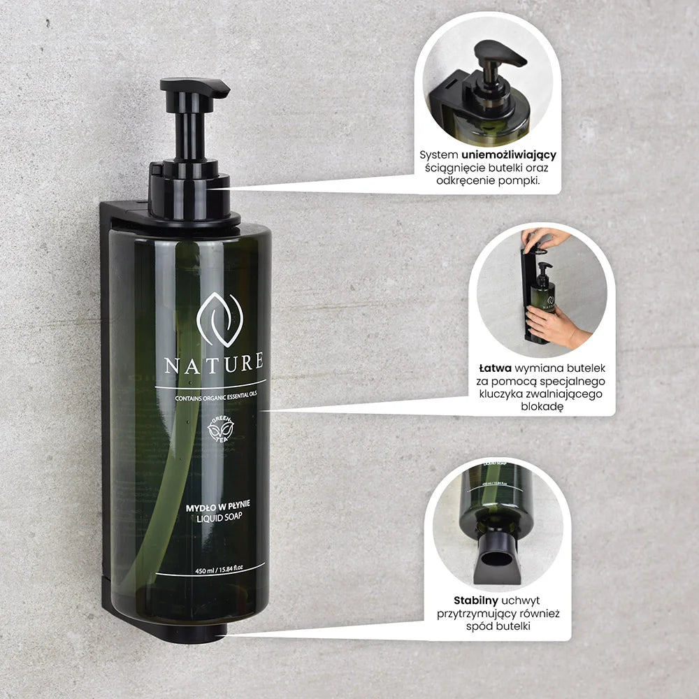 Shampoo & Shower Gel 2in1 Green Hotel Dispenser – 450 ml