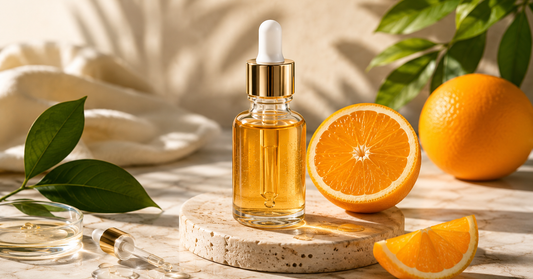 Vitamin C für die Haut – Serum mit Vitamin C, frischer Orange und natürlicher Kosmetikpflege zur Aufhellung und zum Schutz der Haut