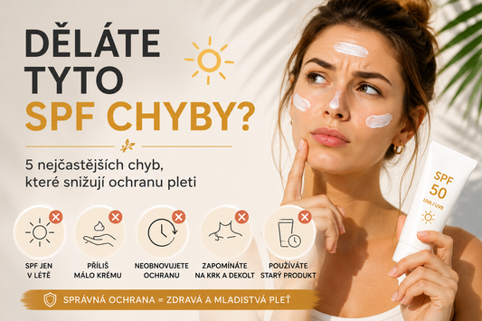 Nejčastější chyby při používání SPF krémů