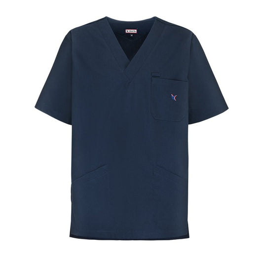 Meclo Herren Arztkittel Marineblau GARY