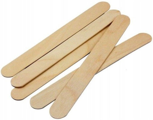 100 x Holzspatel für Enthaarungsmasken MAXI 15cm*1,7cm