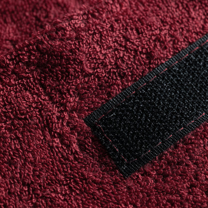 Burgundy terry headband