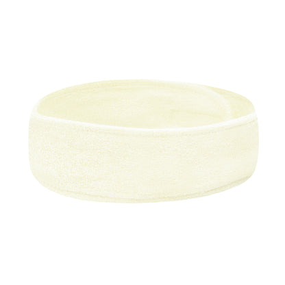 Cream terry headband