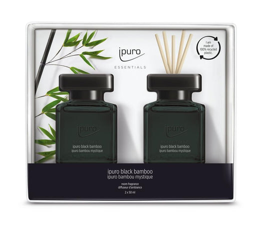Diffuser set ESSENTIALS black bamboo (2x50 ml)