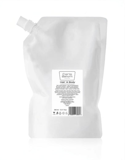 Vlasový a tělový šampon, náhradní náplň 360 ml, Carlo Bellotti
