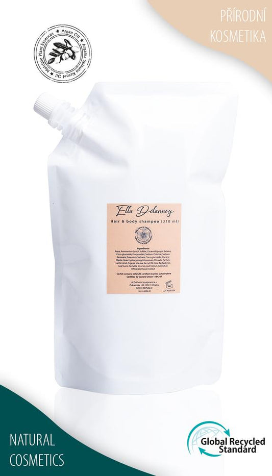 Hair & body shampoo, refill sachet, 310 ml, Ella Delannoy