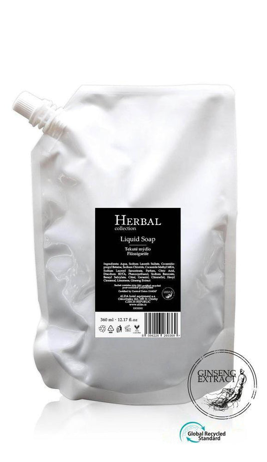 Tekuté mýdlo, náhradní sáček 360 ml, kolekce HERBAL