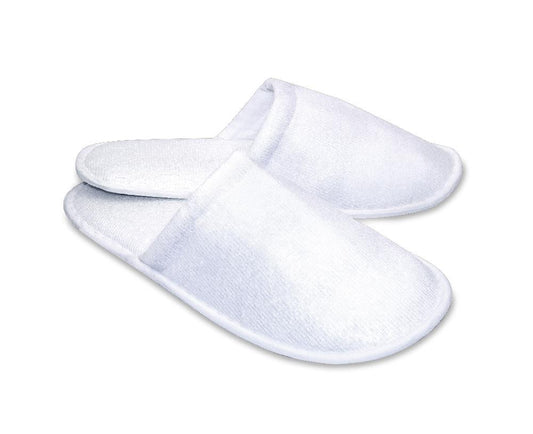Slippers Basic with closed toe, 30 cm, white