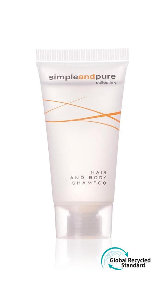 Šampon na vlasy a tělo v tubě, 20 ml, Simple and Pure