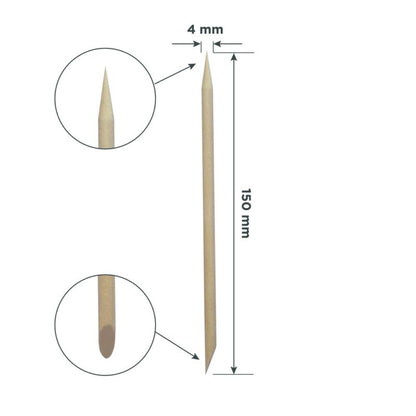 Oranžová tyčinka EXPERT dřevěná 150 mm (100 ks) - STALEKS
