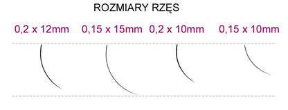 Syis - řasy J 0,20 x 10 mm 0,25 g