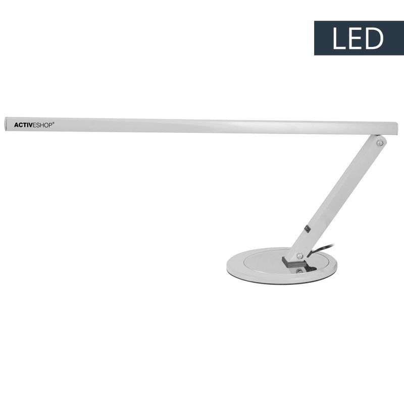Tenká hliníková stolní lampa LED