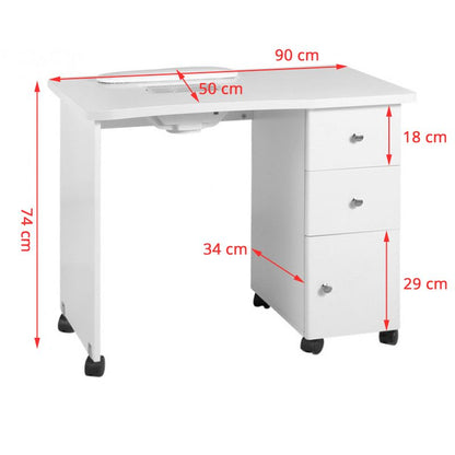 Dřevěný psací stůl s absorbérem 011B