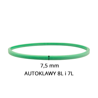 Silikonové těsnění Woson pro autoklávy 7 l a 8 l, zelené, 7,5 mm