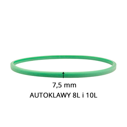 Silikonové těsnění Woson pro autoklávy 10 l a 12 l, zelené 7,5 mm