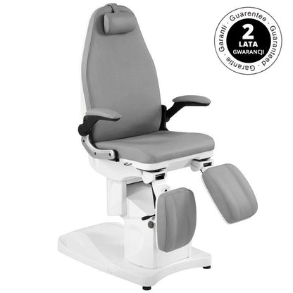 Elektrické podiatrické křeslo. Azzurro 709A 3 motory šedá