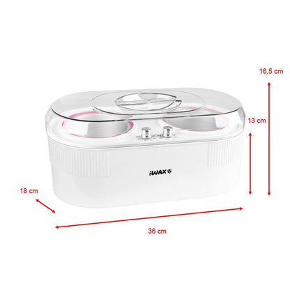 iWax ohřívač vosku 2v1 plechovka 400 ml + 800 ml 350W