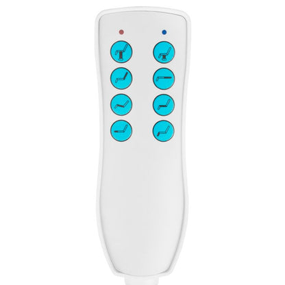 Elektrické kosmetické křeslo Azzurro 869A rotační 4 motory. bílý