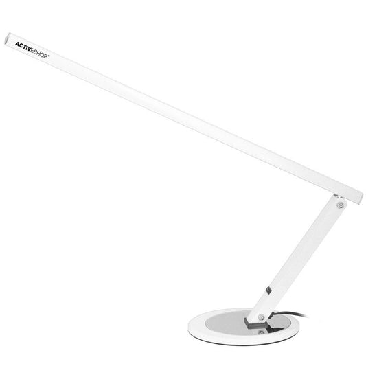Tenká stolní LED lampa, bílá